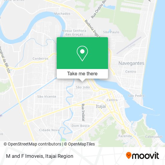 M and F Imoveis map