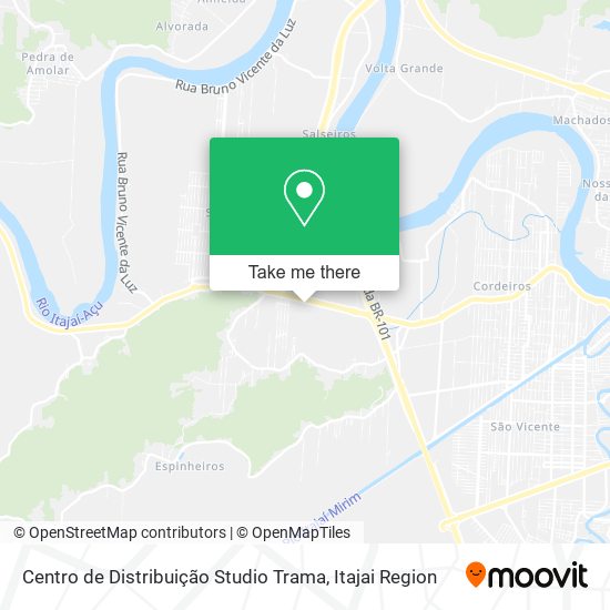 Mapa Centro de Distribuição Studio Trama