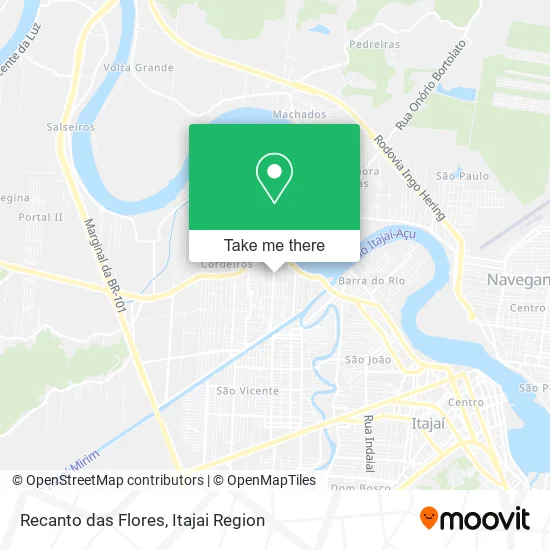 Recanto das Flores map