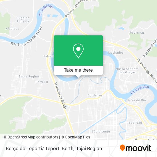 Mapa Berço do Teporti/ Teporti Berth