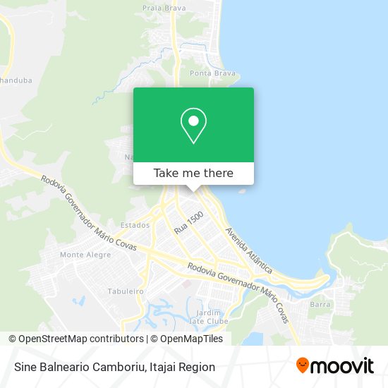 Sine Balneario Camboriu map