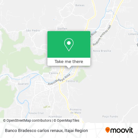 Banco Bradesco carlos renaux map