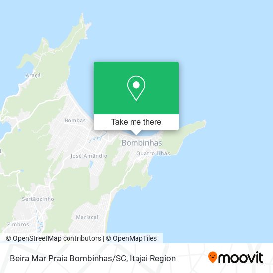 Mapa Beira Mar Praia Bombinhas/SC