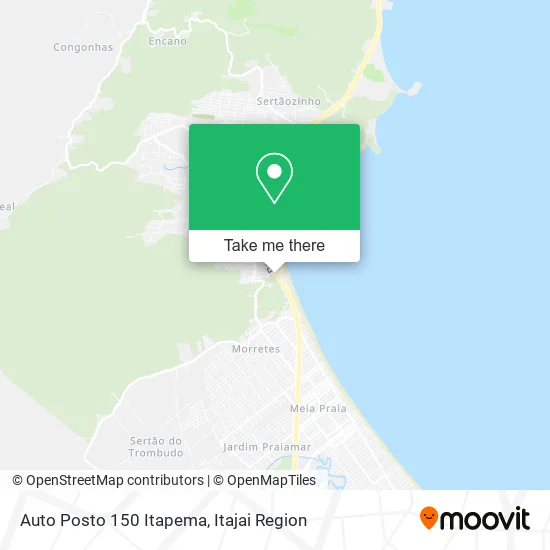 Auto Posto 150 Itapema map