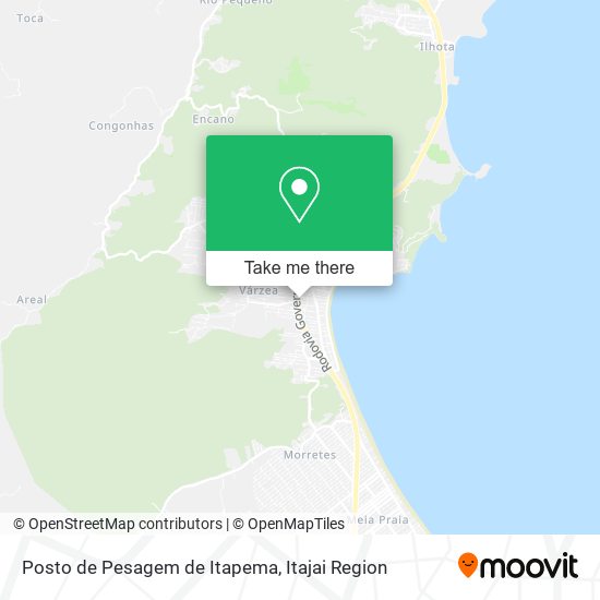 Mapa Posto de Pesagem de Itapema