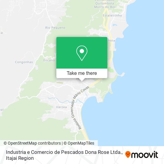 Mapa Industria e Comercio de Pescados Dona Rose Ltda.