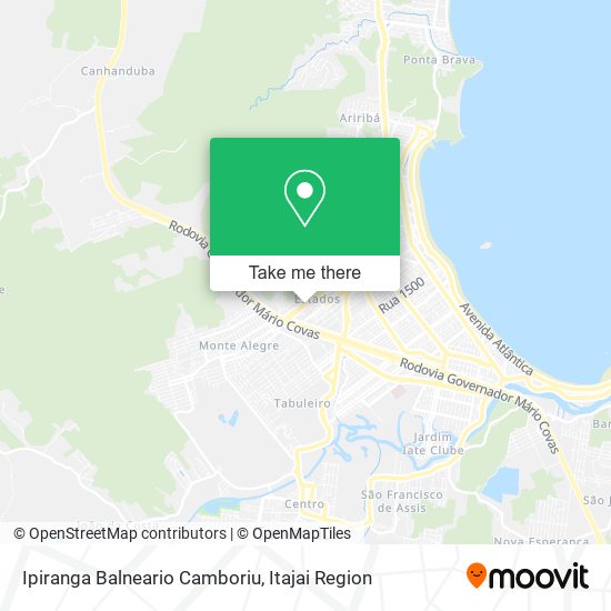 Mapa Ipiranga Balneario Camboriu