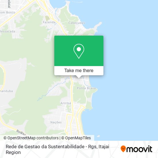 Rede de Gestao da Sustentabilidade - Rgs map