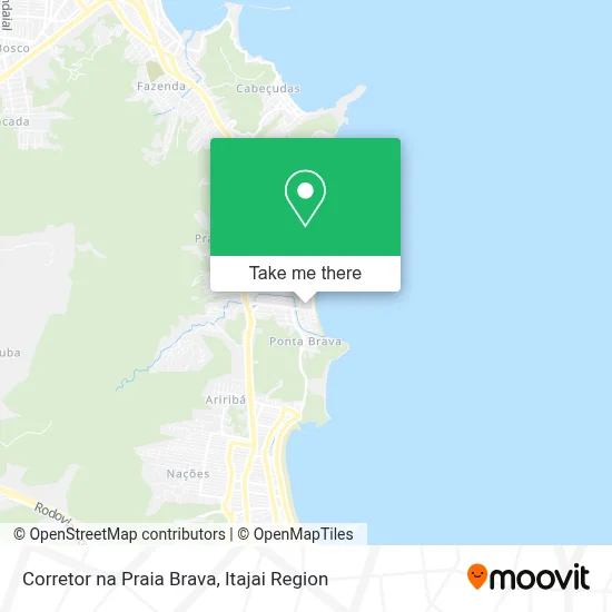 Corretor na Praia Brava map