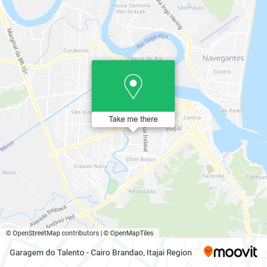 Mapa Garagem do Talento - Cairo Brandao