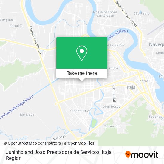 Mapa Juninho and Joao Prestadora de Servicos