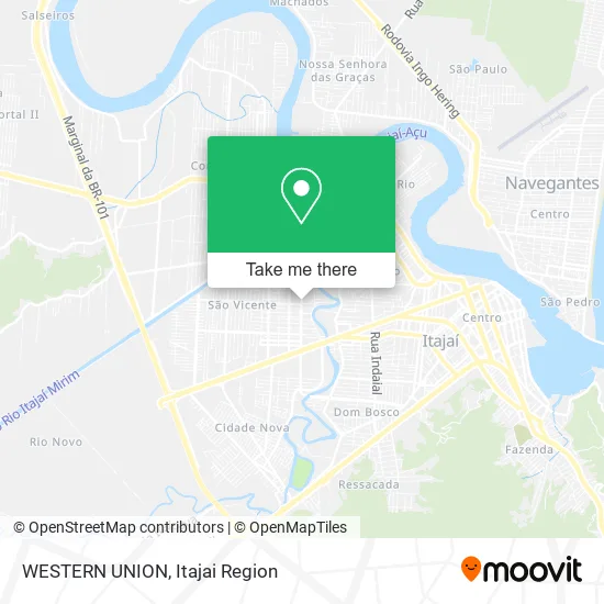 WESTERN UNION map