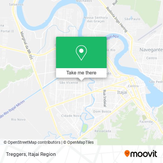 Treggers map