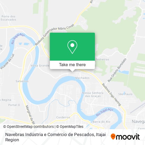 Mapa Navebras Indústria e Comércio de Pescados