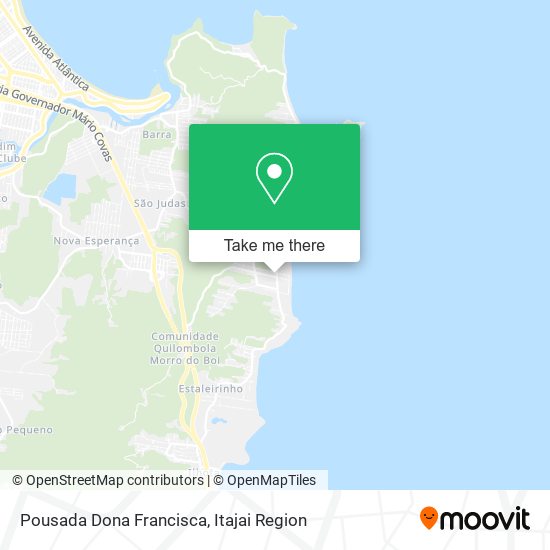 Mapa Pousada Dona Francisca