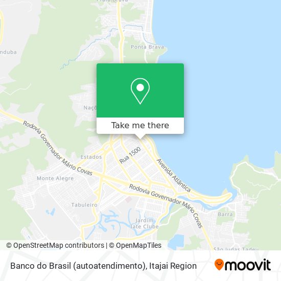 Mapa Banco do Brasil (autoatendimento)