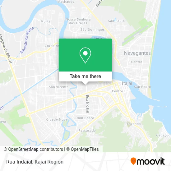 Rua Indaial map