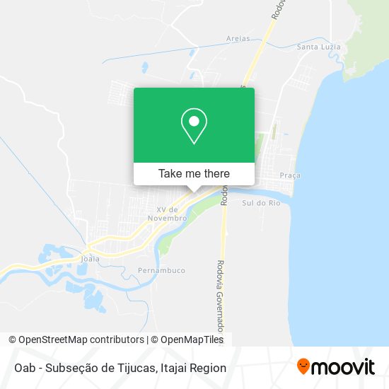 Mapa Oab - Subseção de Tijucas