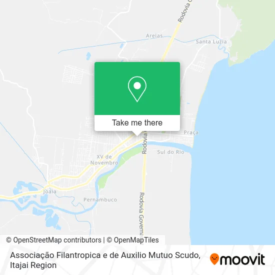 Associação Filantropica e de Auxilio Mutuo Scudo map