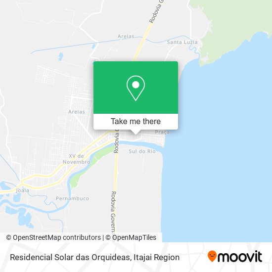 Residencial Solar das Orquideas map