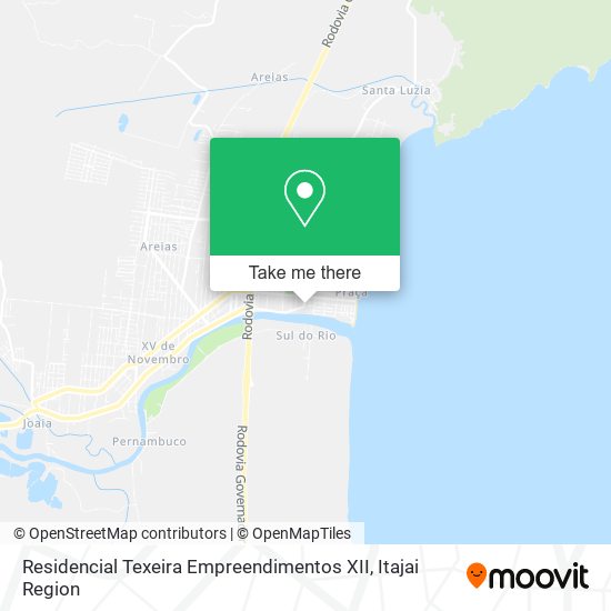 Mapa Residencial Texeira Empreendimentos XII