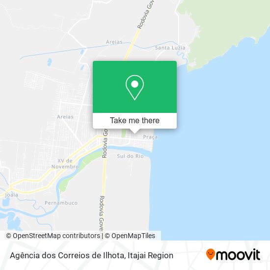 Agência dos Correios de Ilhota map