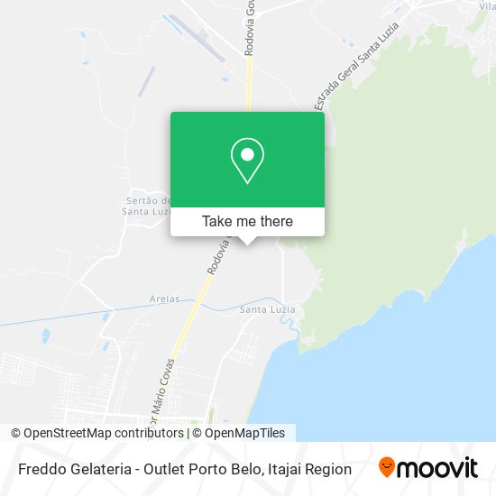 Freddo Gelateria - Outlet Porto Belo map