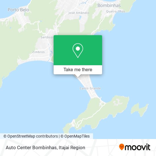 Auto Center Bombinhas map