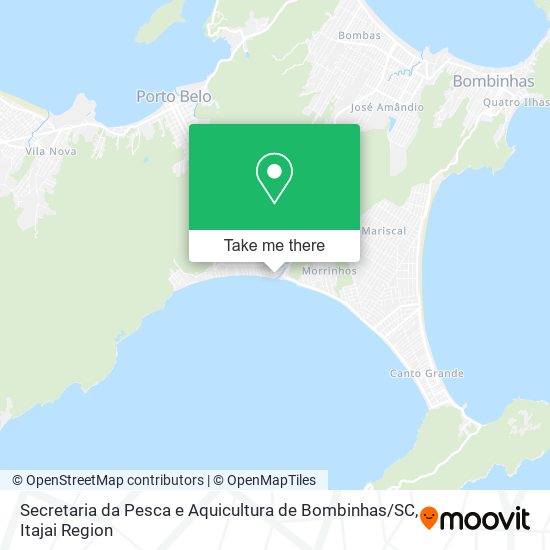 Secretaria da Pesca e Aquicultura de Bombinhas / SC map