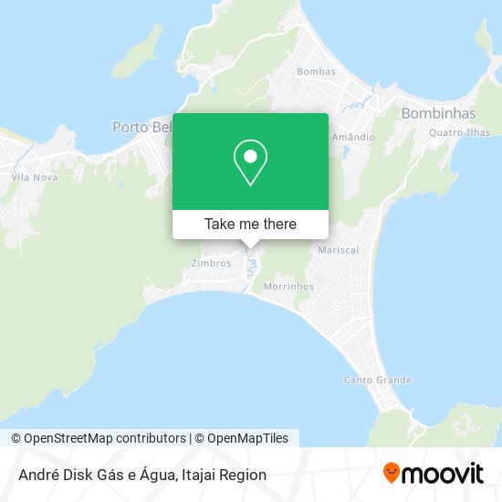 André Disk Gás e Água map