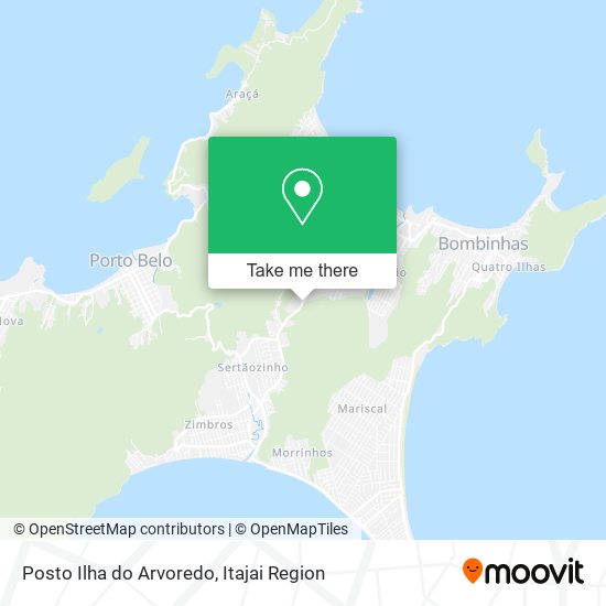 Posto Ilha do Arvoredo map