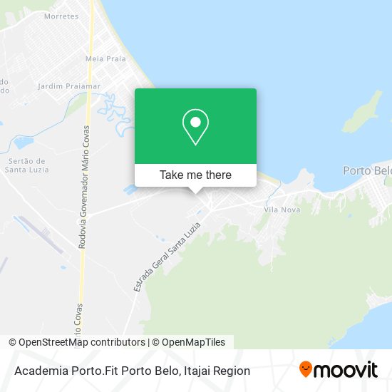 Mapa Academia Porto.Fit Porto Belo