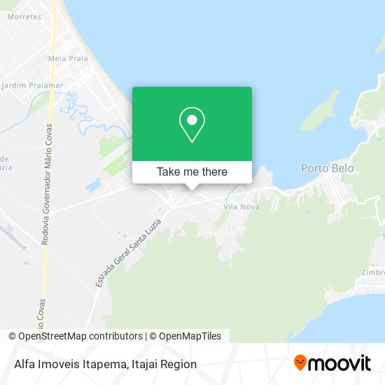 Mapa Alfa Imoveis Itapema