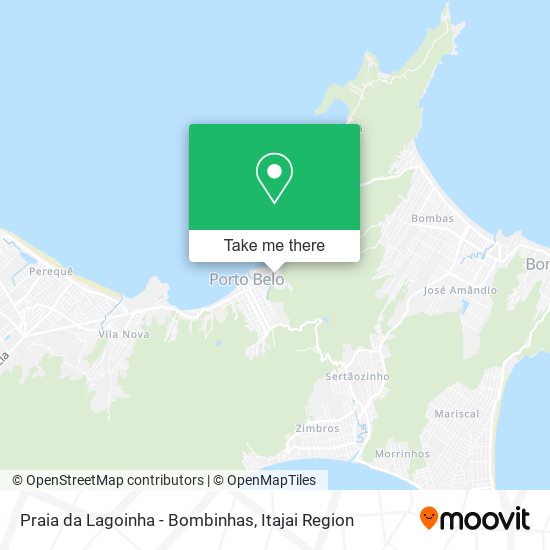 Praia da Lagoinha - Bombinhas map