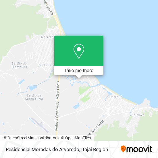 Mapa Residencial Moradas do Arvoredo