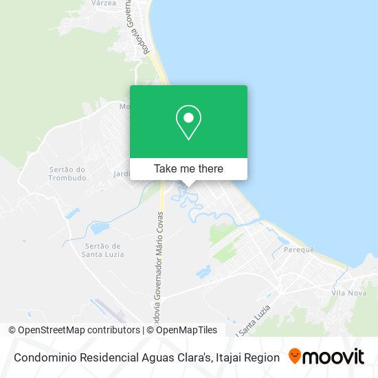 Mapa Condominio Residencial Aguas Clara's