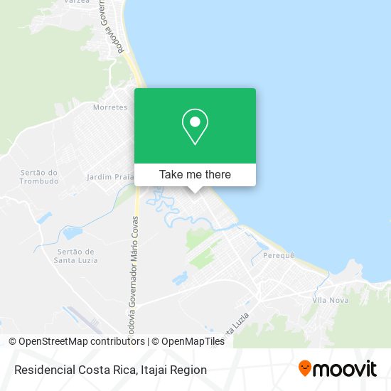 Residencial Costa Rica map