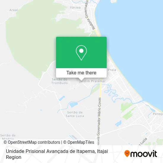 Unidade Prisional Avançada de Itapema map