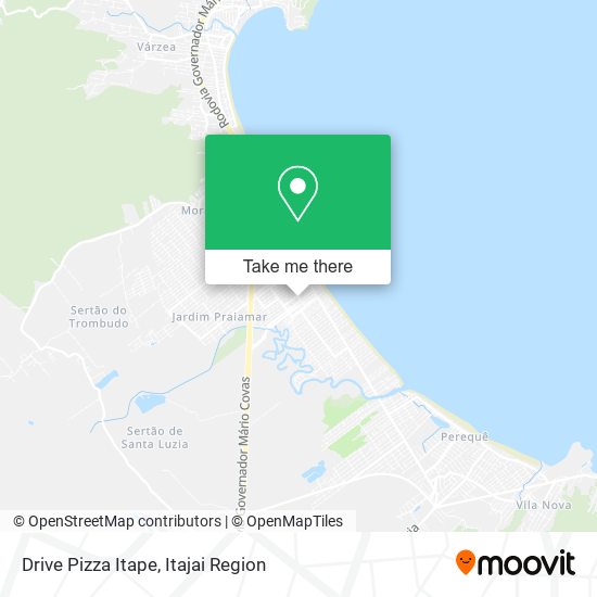 Mapa Drive Pizza Itape