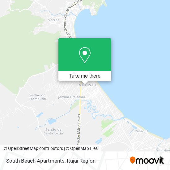 South Beach Apartments map