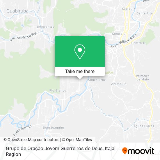 Grupo de Oração Jovem Guerreiros de Deus map