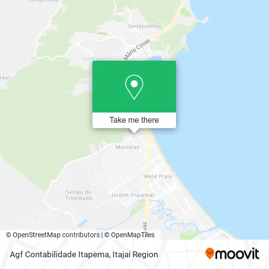Agf Contabilidade Itapema map