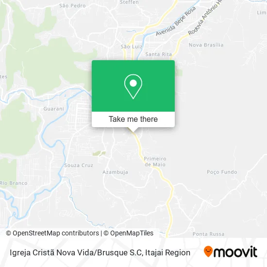 Igreja Cristã Nova Vida / Brusque S.C map