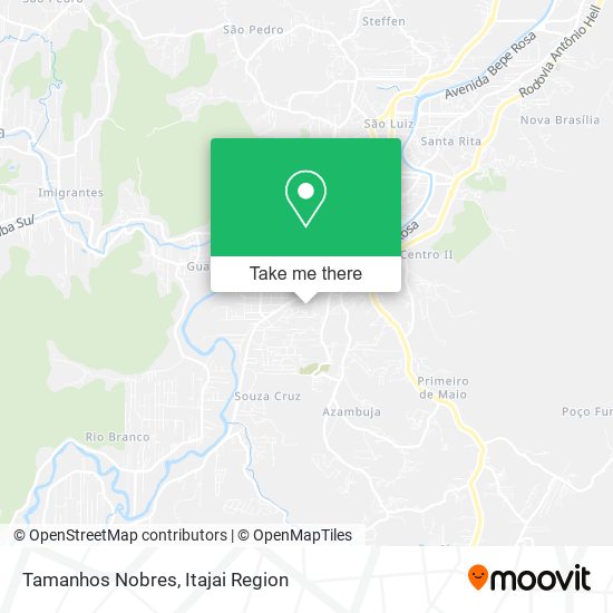 Tamanhos Nobres map