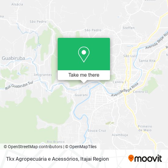 Tkx Agropecuária e Acessórios map