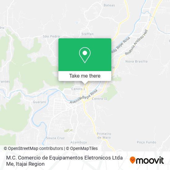 M.C. Comercio de Equipamentos Eletronicos Ltda Me map