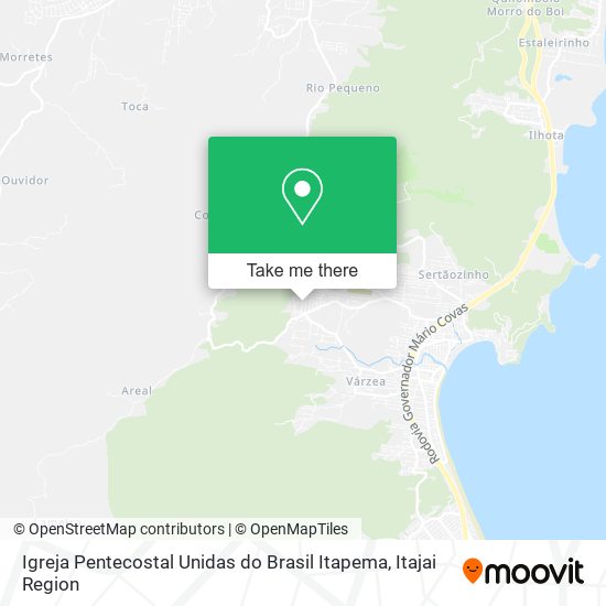 Mapa Igreja Pentecostal Unidas do Brasil Itapema