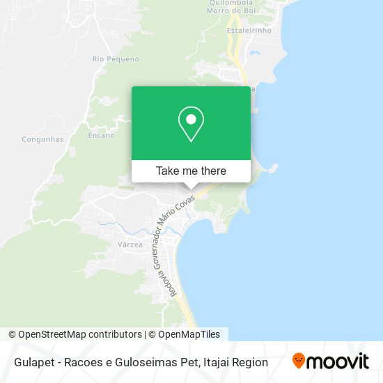 Gulapet - Racoes e Guloseimas Pet map