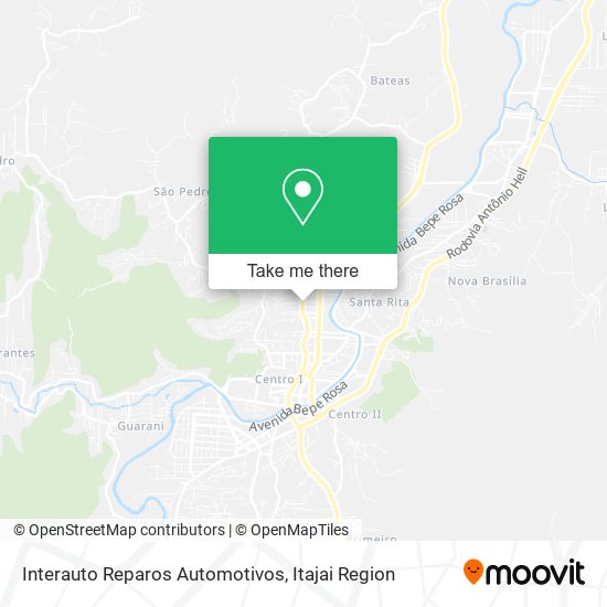 Mapa Interauto Reparos Automotivos