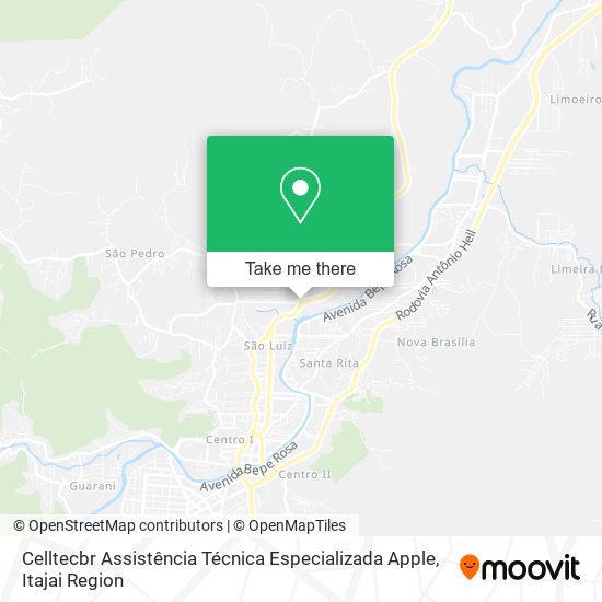 Mapa Celltecbr Assistência Técnica Especializada Apple